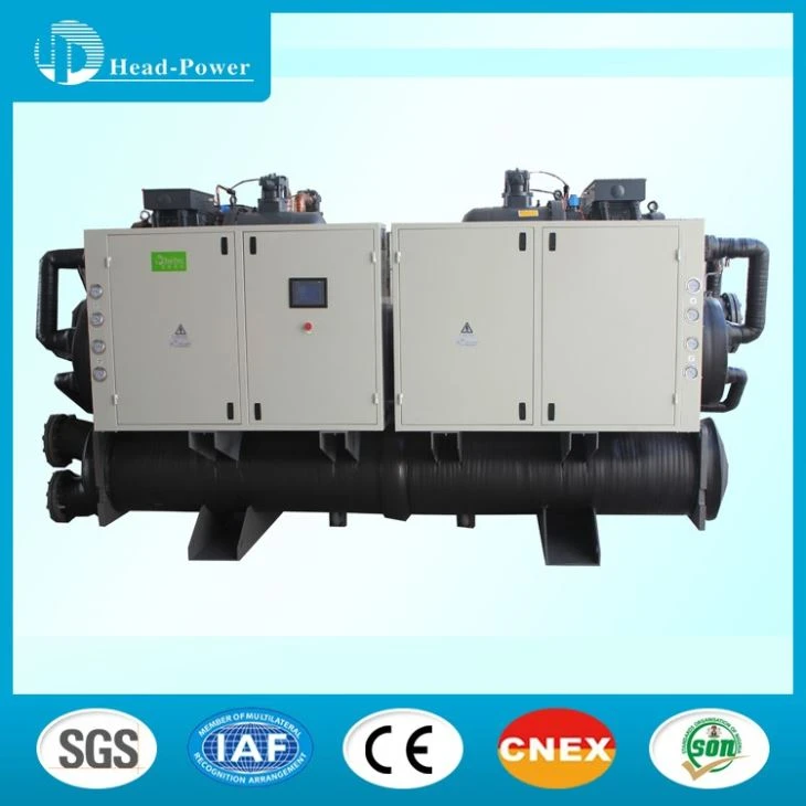 High Effective Cooling Capacity Screw Chiller For Injection Factory
